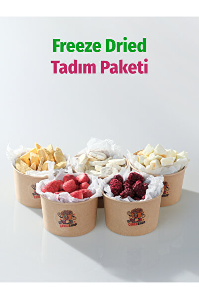 ÇITLAT ÇEREZ SHOP Freeze Dried Tadım Paketi 5'li - Çilek Mango Muz Kavun Böğü...
