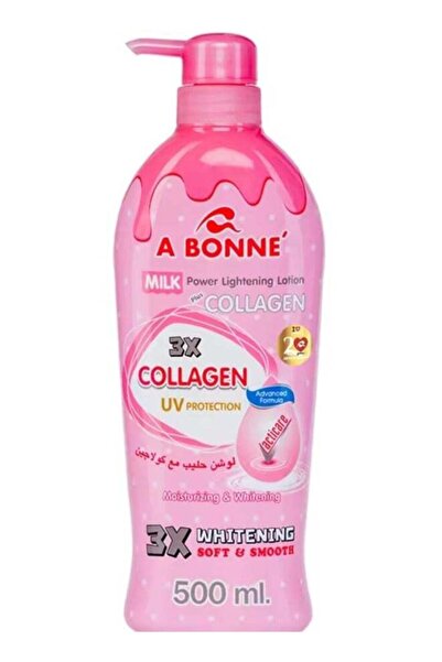 A bonne لوشن ميراكل ميلك باور لتفتيح البشرة بالكولاجين 500 مل لبشرة ناعمة وملساء
