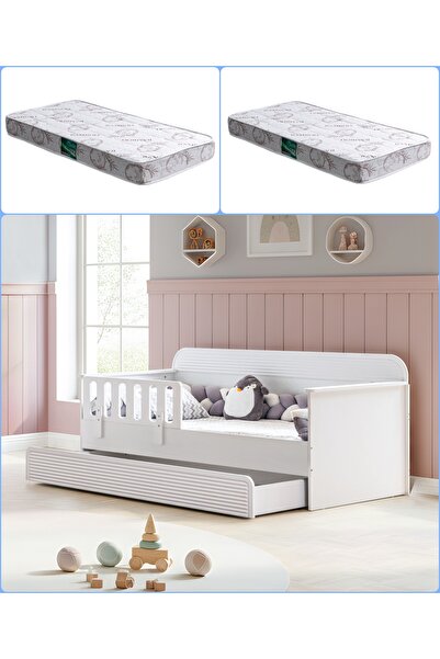 Setay Yavrulu Karyola, Vizyon Yavrulu Montessori Karyola + 2 Adet Comfort Yatak