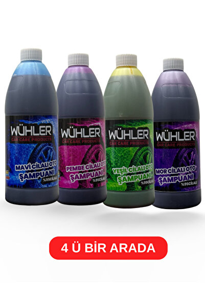 Wühler RENKLİ CİLALI OTO ŞAMPUAN I 4'Ü BİR ARADA
