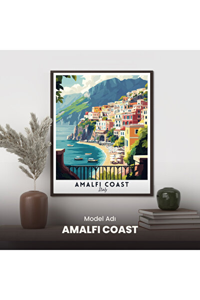 hediye hobim Amalfi 40x50 Sayılarla Boyama Seti Boya Fırça Dahil Tuval Hobi Ç...