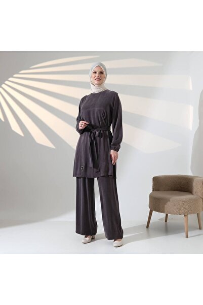 clemence İpek Cupra Fermuar Detaylı İkili Takım