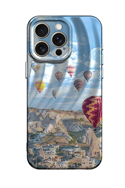 NewFace Nrzsnt iPhone 15 Max Case Crew Patterned Cover (125247) - Cappadocia