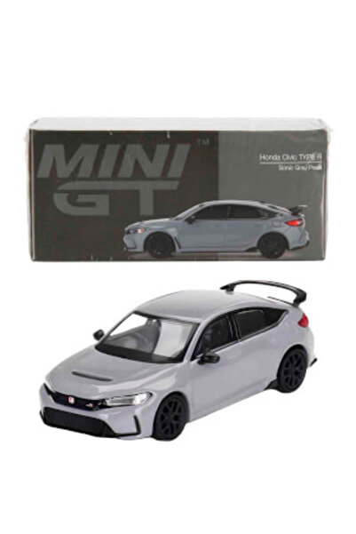 Montreal 1:64 Mini GT Honda Civic Type R Sonic Gray Pearl Diecast Model Araba...