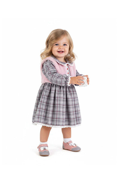 The-kid.co Charlotte Heritage Baby Girls Dress Set - Burgundy