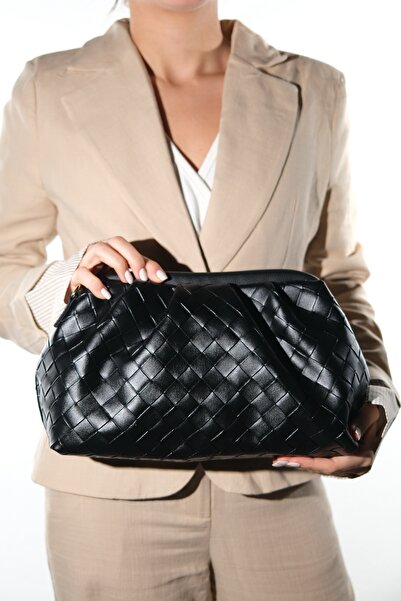 LuviShoes UVERA Μαύρη Γυναικεία Τσάντα Clutch