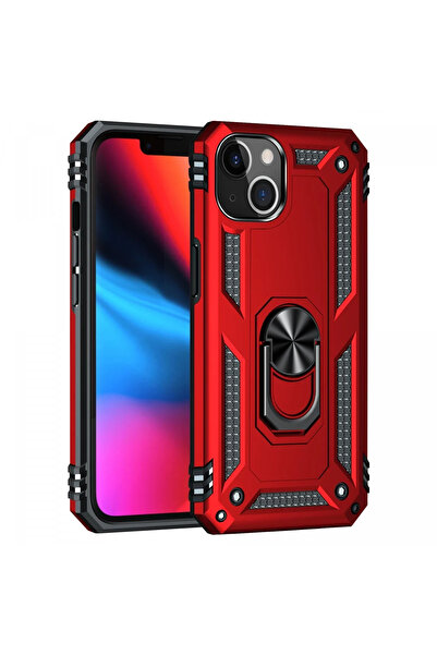 NewFace Nrzsnt iPhone 14 Plus Case Sofia Ring Silicone Cover (131616) - Red