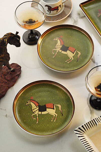 Kütahya Porselen Kadim 2 Parça 19 Cm Pasta Tabağı