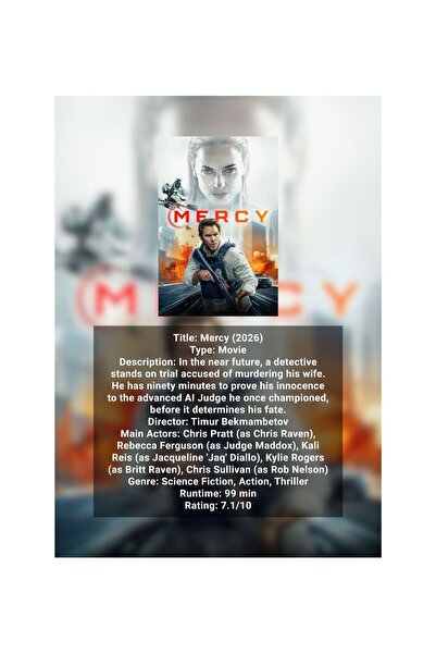OEM Poster Infografic Mercy (2026), Futurism, Carton 250g A4