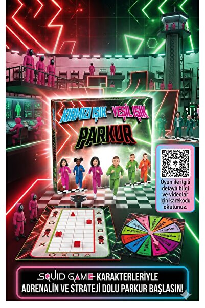 CAN YILDIZ PLASTİK Can Yıldız Squid Game Kırmızı Işık Yeşil Işık Parkur Masa ...