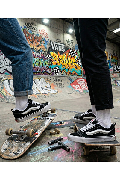 Vans Knu Skool Unisex Günlük Ayakkabı Sneaker Siyah