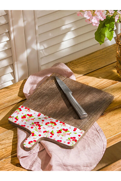 LC Waikiki Lcw Home Mixed Cherry Printed Cutting Board