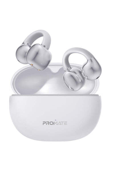 Promate AUDIOFIT ™ Open Ear Clip on TWS Earphones W/ IntelliTouch - White