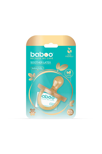 Baboo Round Latex Pacifier - 6 months+