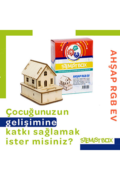 Stemist Box Ahşap RGB Ev – Işık, Devre ve Tasarım