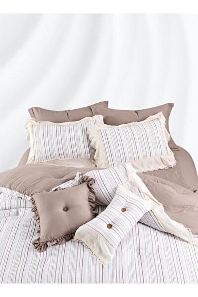 INREST Lace Single Comforter Set 170 × 230 cm Luxury 5 Pieces 100% Microfiber...