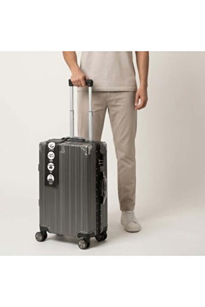 Akyat حقيبة سفر رمادية داكنة بدون قفل |   20 بوصة