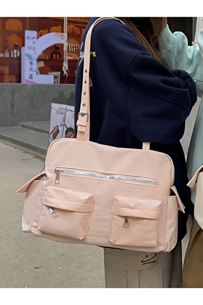 Take Two By Styli Pink Double Strap Shoulder Bag