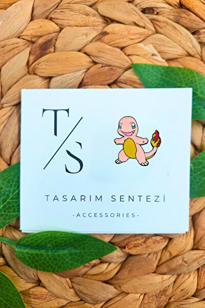 Tasarım Sentezi Rozet Metal Broş Pokemon Charmander Çizgi Film Yaka Çanta Kıy...