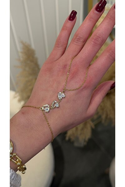 GLARE JEWELRY CO Heart Model Zircon Stone Luxury Stainless Steel Shahmeran