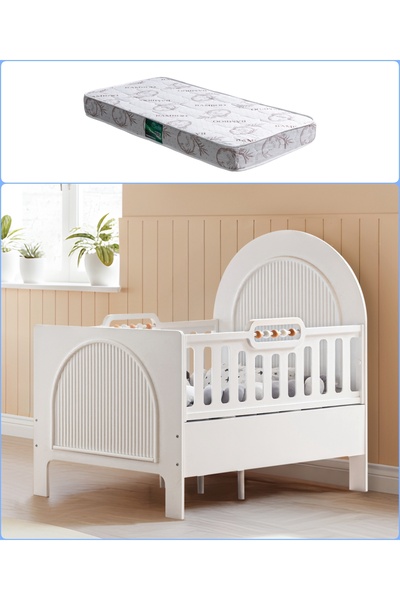 Setay MDF Beşik, Athena Büyüyen Beşik 90x130 - 1 Adet 90x130 Comfort Yatak