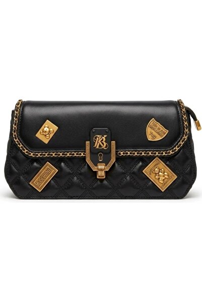 Guja C1137 Γυναικεία τσάντα ώμου με αλυσίδα και μεταλλικά στοιχεία Emoji