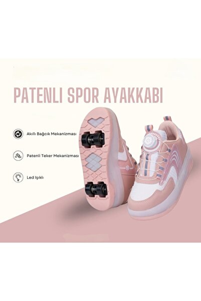 mocno Patented Lighted Sneakers & Wheeled Sneakers Powder Pink