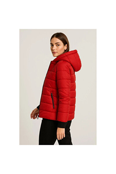 Narnuga Inflatable Hooded Zippered Jacket Water Repellent Quilted Lined Fabri...