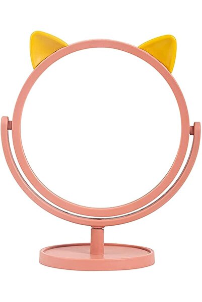 Decorhills Makeup Mirror, Cute Cat Ear Shaped Round Vanity Mirror