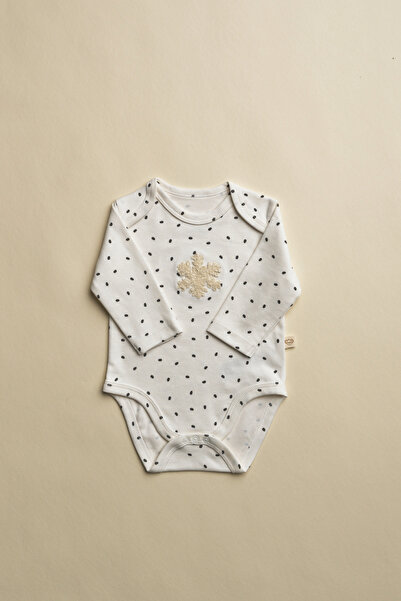 Oh La La Koala For Little Ones بدلة أطفال بأكمام طويلة مطرزة بنقشة ندفة الثلج...
