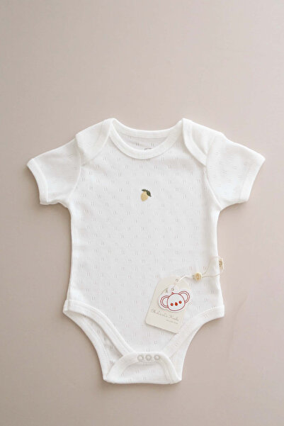 Oh La La Koala For Little Ones Limon Nakışlı Kısa Kollu Bebek Body