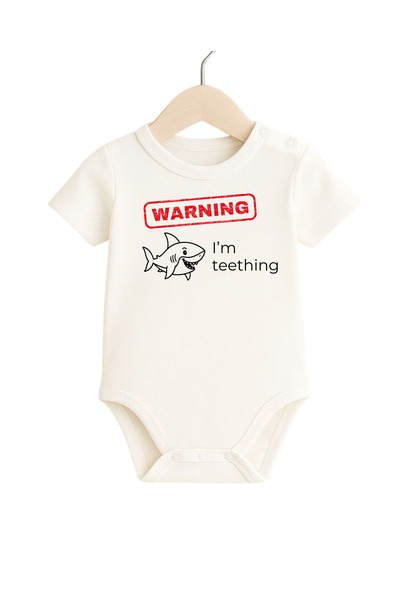 babytex بدلة أطفال مطبوعة بأكمام قصيرة