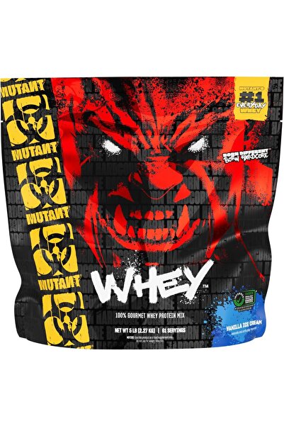 MUTANT مسحوق بروتين مصل اللبن - 100% بروتين مصل اللبن، سريع الامتصاص، 5 أرطال...