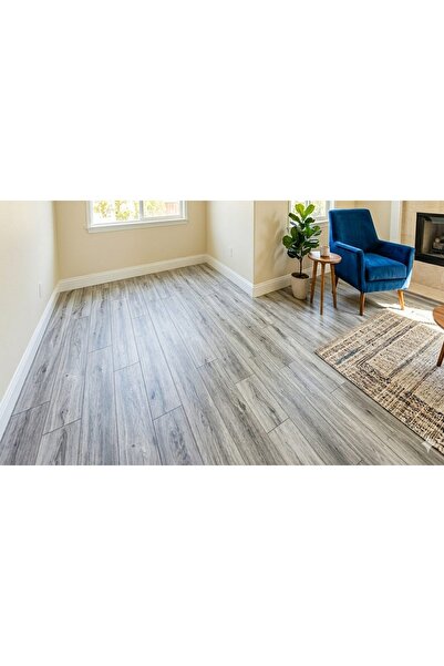 ÜN.F Parke Desenli Keçeli Muşamba Koyu Mineflo Pvc Yer Zemin Muşambası Yanmaz...