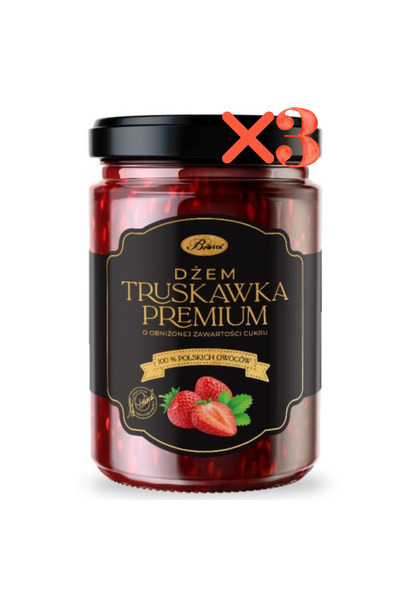 Bifix Pachet: 3 X Gem PREMIUM de capsuni (continut redus de zahar), 290g