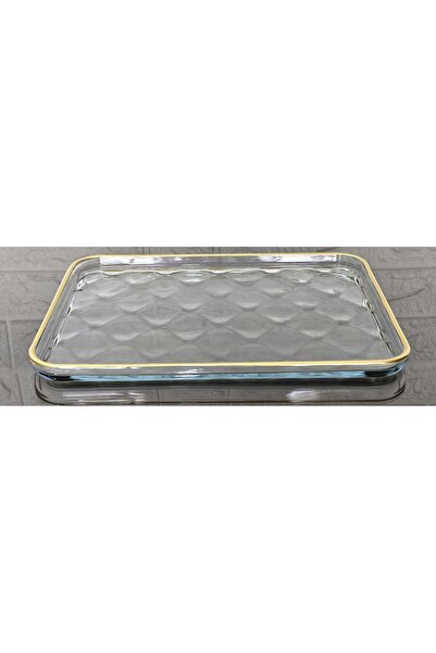 atabey home GOLD DETAYLI BORCAM TEPSİ - PASTA - KURABİYE - TATLI SERVİS TABAĞ...