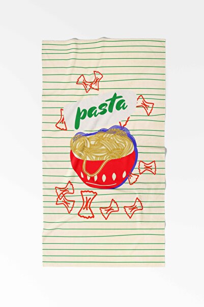 ASDİVA Pasta-03 Striped Floor Patterned Decorative Modern Kitchen Towel/Dryin...