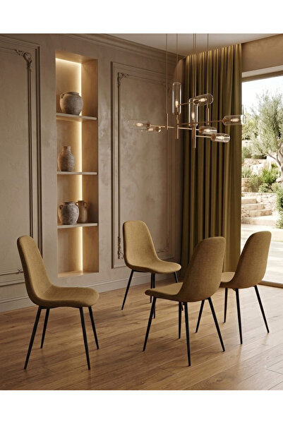 TrentonGCC طقم كراسي طعام عصرية 4 قطع