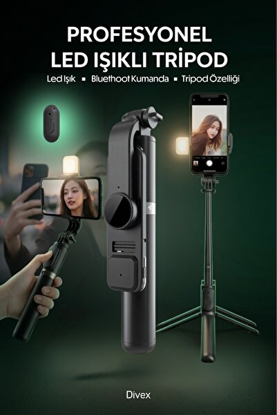 Divex Kusursuz Vlog & Canlı Yayın Seti: Ayrılabilir Kumandalı, Profesyonel Ay...
