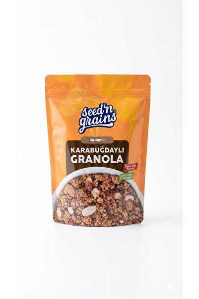 Seed'n Grains جرانولا الحنطة السوداء (250 جرام - مع اللوز)
