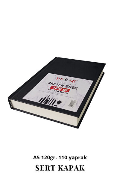Vox Art Sert Kapak Eskiz Çizim Defteri- A5 120gr. 110 yaprak