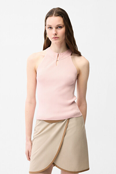 adL Halter Yaka Triko Bluz