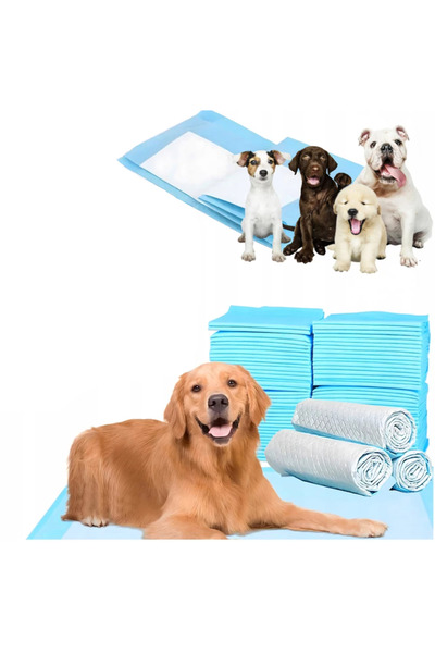 zola Set of 50 absorbent pet mats, disposable, waterproof, 5 layers, 40 x 60 cm