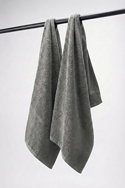 XJIM 2-Pack 100% Cotton Gray Sports Athlete Towel Fitness Training Golf Boxin...