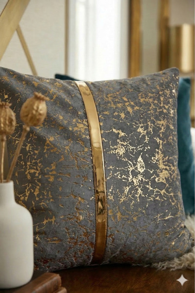 BALADI HOME Cushion Cover Velvet Fabric Velvet Look Square Throw Pillow Cover...