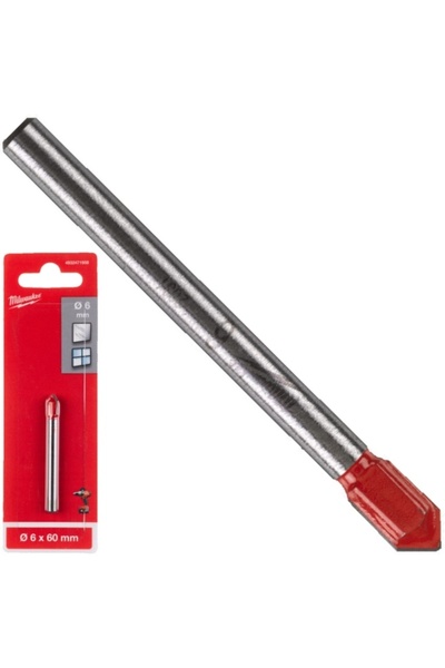 Milwaukee Τρυπάνι για γυαλί και κεραμικά 6Χ60 χιλιοστά