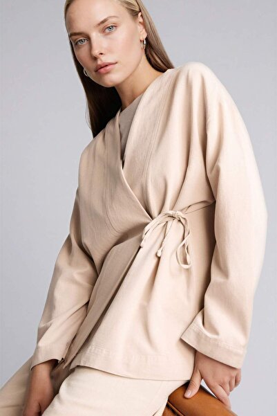 DeFacto Μακρυμάνικο τουνίκ σε κανονική εφαρμογή Λινό H0278AX26SP