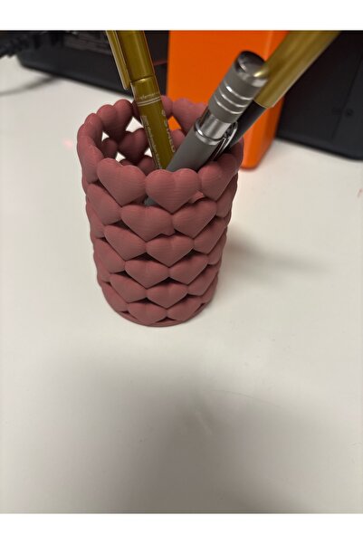 DU&ER Heart Design Pen Holder – Decorative Desktop Pen and Organizer Holder