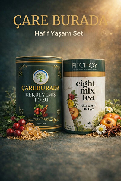 Çare Burada ÇareBurada Hafiflik Seti - ÇareBurada Kekreyemiş Tozu 8 g x 20 st...