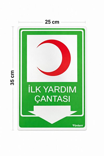 Önlemis iş güvenlik levhası 25*35 dekota
